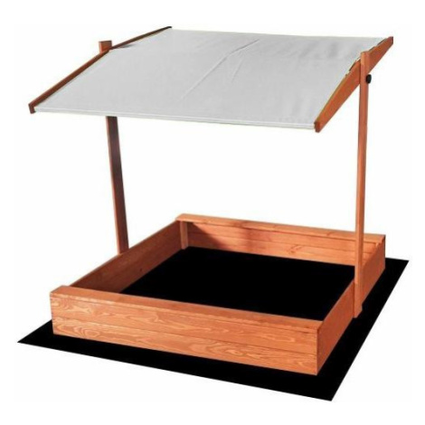Impregnované pískoviště se stříškou s UV filtrem - 120x120 cm