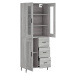 vidaXL Skříň highboard šedá sonoma 69,5 x 34 x 180 cm kompozitní dřevo