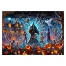 Dřevěné puzzle 1000 dílků Halloween Smrt Smrťáka