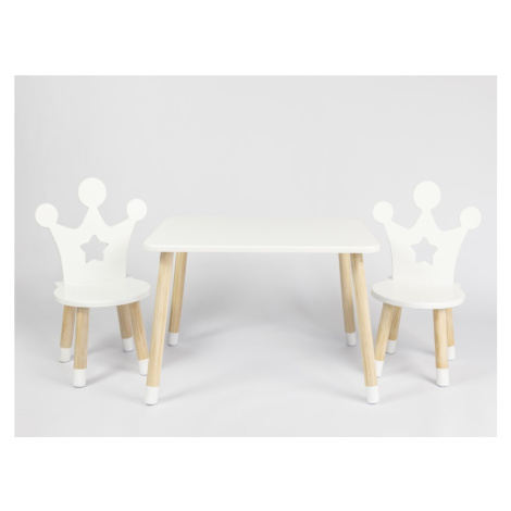 ELIS DESIGN Dětský stůl a židle Korunka varianta: stůl + 2 židle Elisdesign