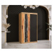 Šatní skříň Abi Zywica Barva korpusu: Bílá, Rozměry: 250 cm, Dveře: Zywica + černá