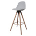 Dkton Designová pultová židle Nerea šedá