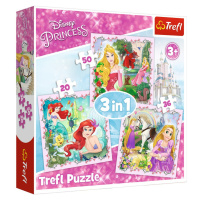 Trefl | Puzzle 3 v 1 (20,36,50 ks) | Princezny Disney