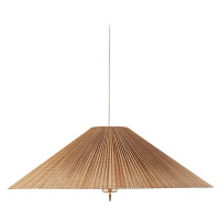 GUBI Závěsná lampa GUBI 1972, mosaz, bambusové stínidlo, Ø 62 cm