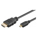 PremiumCord 4K kabel HDMI A - HDMI micro D, 1m