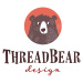 Zástěra pro děti Medvěd Bear Linen Cotton Apron ThreadBear z bavlny jemně béžová od 3–8 let