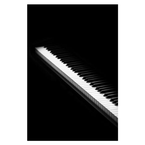 Fotografie piano keys isolated on white, Natalya Sergeeva, (26.7 x 40 cm)