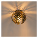 Vintage stropní lampa zlatá 24 cm - Botanica