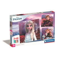 Clementoni 25297 - Puzzle 3x48 Square Disney Frozen