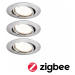 PAULMANN LED vestavné svítidlo Smart Home Zigbee Base Coin základní sada výklopné kruhové 90mm 2