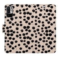 iSaprio Flip pouzdro Dotted 02 pro Xiaomi Redmi Note 10 5G