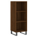 vidaXL Skříň highboard hnědý dub 34,5 x 34 x 180 cm kompozitní dřevo