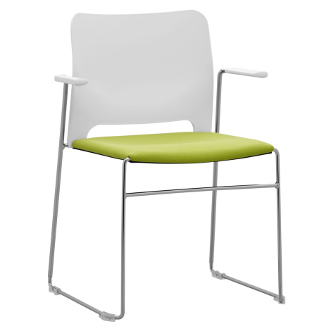 RIM - Konferenční židle REDONDA s čalouněným sedákem a područkami