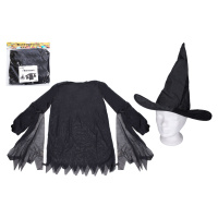 Set karneval - čarodějnice (šaty, klobouk)