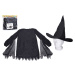Set karneval - čarodějnice (šaty, klobouk) černá
