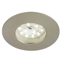 BRILONER LED vestavné svítidlo, pr. 7,5 cm, matný nikl IP44 BRI 7204-012