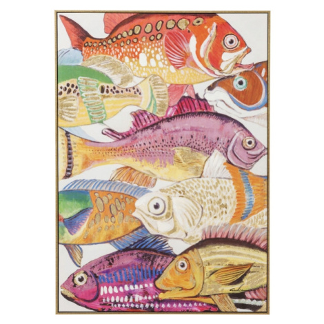 KARE Design Obraz na plátně Houf ryb I. 100×70cm