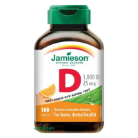 Jamieson Vitamín D3 1000 IU pomeranč cucací 100 tablet