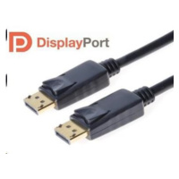 PREMIUMCORD DisplayPort 1.2 přípojný kabel M/M, zlacené konektory, 2m