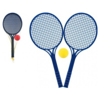 Soft tenis plast barevný 53cm+míček v síťce