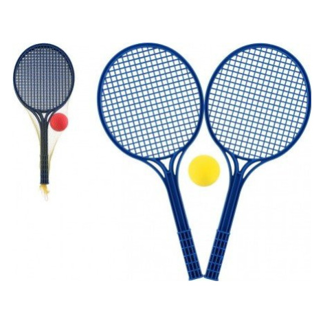Soft tenis plast barevný 53cm+míček v síťce LORI