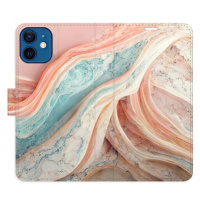 iSaprio flip pouzdro Colour Marble pro iPhone 12 mini