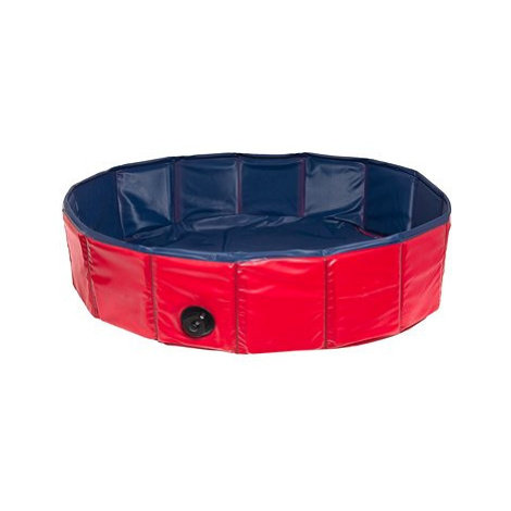 Karlie Skládací bazén pro psy modro/červený 80 × 20 cm