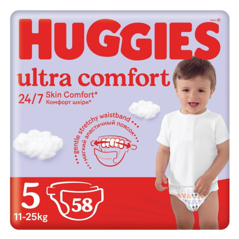 HUGGIES Ultra Comfort 5 11-25kg 58ks Kimberly-Clark