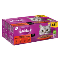 Whiskas 1+ kapsičky 48 x 85 g / 100 g - klasický výběr v omáčce (48 x 85 g) - hovězí, jehněčí, d