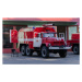 Fotografie red car of the fire department,, victoria2305, 40 × 24.6 cm