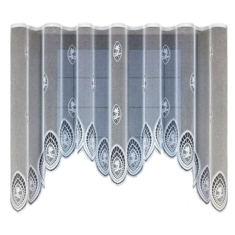 Dekorační žakárová záclona s řasící páskou VANESA 160 bílá 300x160 cm MyBestHome MyBestHome PRO