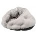 Guļvieta – TRIXIE Feather Cuddly Cave, Grey/Silver, 47 x 27 x 41 cm