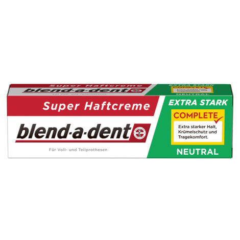 Blend-a-dent lepící krém na zubní náhrady extra silný NEUTRAL, 47g