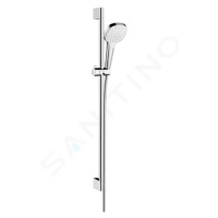 Hansgrohe 26595400 - Set sprchové hlavice, tyče a hadice, EcoSmart, bílá/chrom