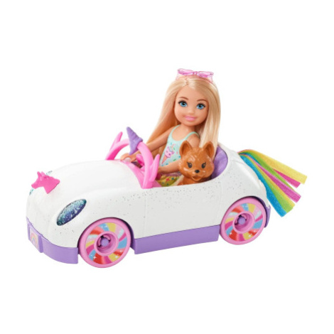 Barbie Chelsea a kabriolet s nálepkami GXT41 Mattel