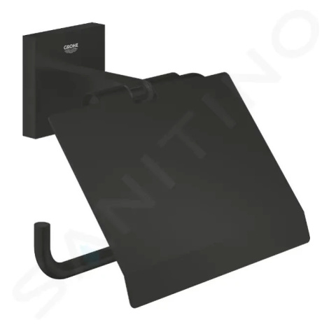 GROHE QuickFix Start Cube Držák toaletního papíru s krytem, matná černá 411022430