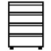 mauser Kartotéková skříň, úchopné lišty, 4 výsuvy, 3 řady, bílá hliníková / antracitově šedá