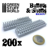 Dekorace Green Stuff World: Resin Bullets and Shells, 200 ks