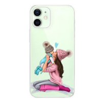 iSaprio Kissing Mom - Brunette and Boy pro iPhone 12 mini