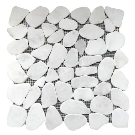 Kamenná mozaika Premium Mosaic Stone bílá 31x31 cm mat STMOSWHW