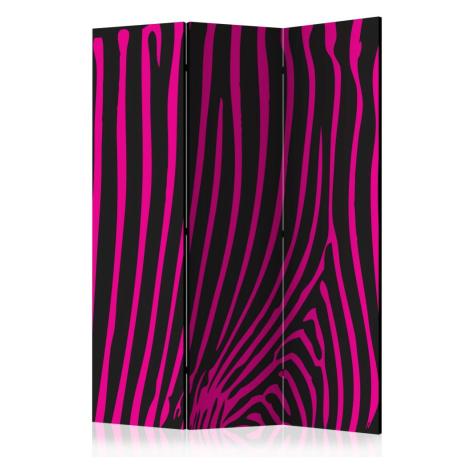 Paraván Zebra pattern (violet) Dekorhome 225x172 cm (5-dílný) Artgeist