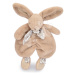 Plyšový zajíček na mazlení Bunny Comforter Sand Beige Doudou et Compagnie v dárkovém balení béžo