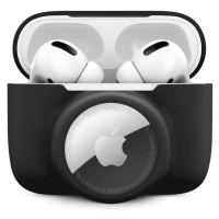 iWant AirPods Pro silikonové pouzdro s Airtag kapsou černé