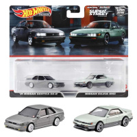 Hot wheels® premium angličák 2 ks ´91 nissan sentra se-r & nissan silvia (s13)