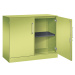 C+P Skříň s otočnými dveřmi ASISTO, výška 897 mm, šířka 1000 mm, 1 police, viridianová zelená/vi