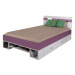 Dětská postel delbert 120x200cm - borovice/fialová