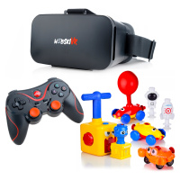 Brýle Vr 3D 360 Stupňů+gamepad+ Pneumatický Vystřelovač Balónků