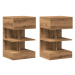 vidaXL Bedside Cabinets 2 pcs dub artisan 40x35x65 cm dřevotříska