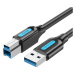 Kabel Vention USB 3.0 A to B cable COOBF 1m Black PVC