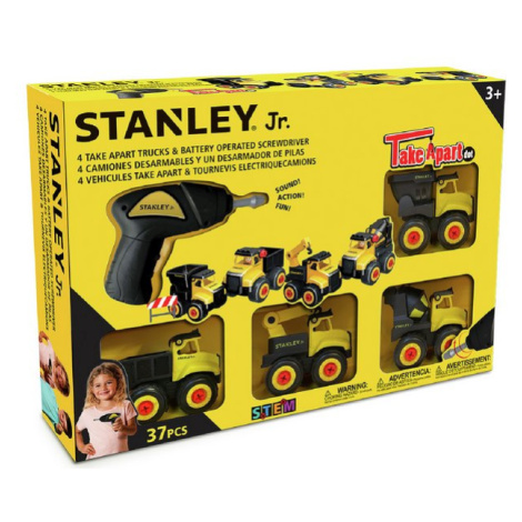 Stanley Jr. Sada 4 vozidel Mini + šroubovák